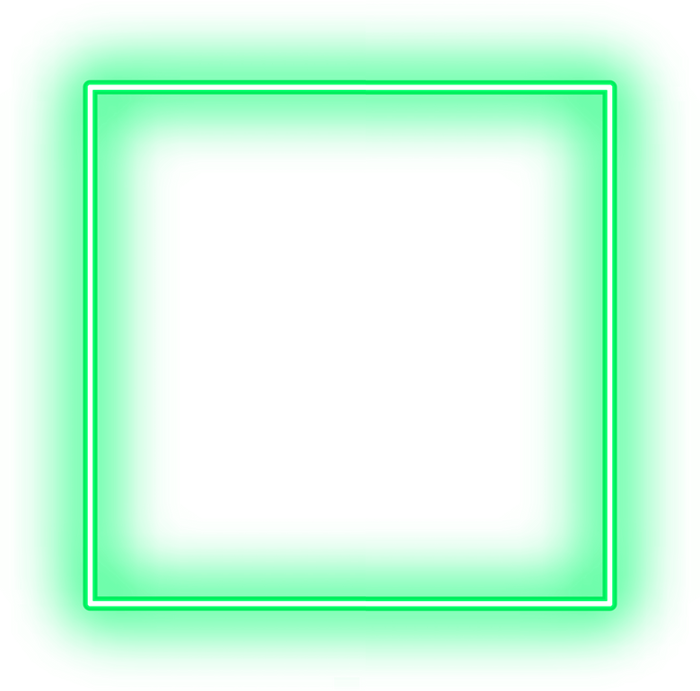 Green Square Neon